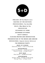 Mod Monogram Wedding Programs