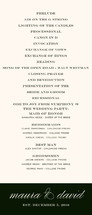 Modern Elegance Wedding Programs