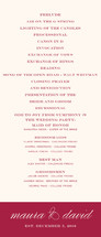 Modern Elegance Wedding Programs