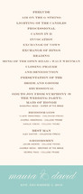 Modern Elegance Wedding Programs