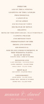 Modern Elegance Wedding Programs