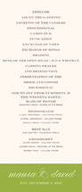 Modern Elegance Wedding Programs
