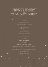 fireflies Wedding Programs