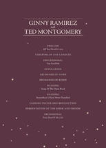 fireflies Wedding Programs