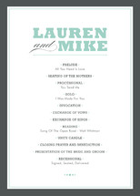 COCKTAIL HOUR Wedding Programs