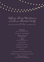 Midnight Vineyard Wedding Programs