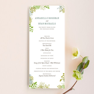Fling Wedding Programs