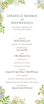 Fling Wedding Programs