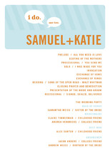 Smart Conversation Wedding Programs