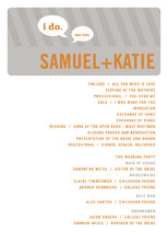 Smart Conversation Wedding Programs