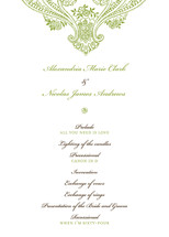 Spanish Lace Wedding Programs