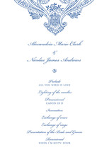 Spanish Lace Wedding Programs