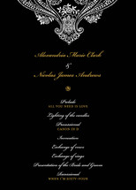 Spanish Lace Wedding Programs