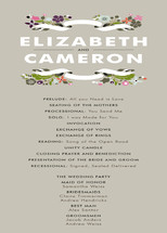 Banner and Branches Wedding Programs
