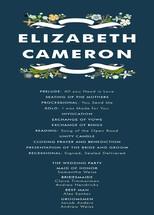 Banner and Branches Wedding Programs