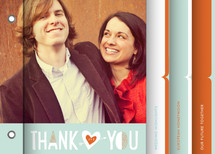 just married Wedding Thank You Minibook&trade; Cards