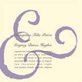 Ampersand Wedding Invitations, by Oblation