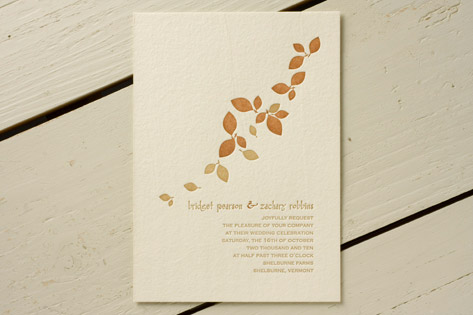 Falling Leaves Wedding Invitations