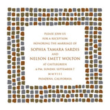 Mosaic Wedding Invitations, by Oblation
