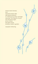 Spring Blossom Wedding Invitations, by Oblation