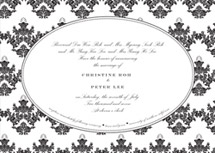 Chandelier Wedding Invitations, by Paper + Cup