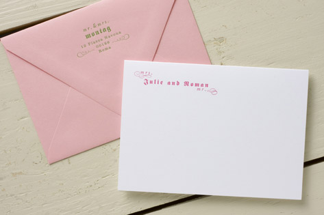 Elizabethan Thank You Cards