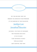 Late 1900's Bordered Wedding Invitations, by Paper + Cup