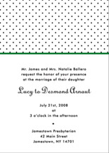 Mid 1900's Minidots Wedding Invitations, by Paper + Cup