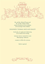 Baroque Wedding Invitations, by Peculiar Pair Press