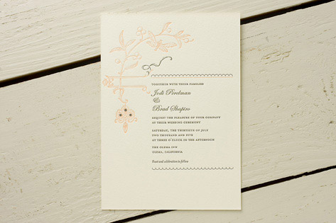 French Garden Wedding Invitations