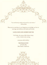 Lattice Wedding Invitations, by Peculiar Pair Press