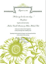 Summer Field Wedding Invitations, by Peculiar Pair Press