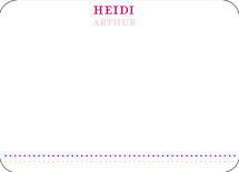 Dotted - Duplex Personalized Stationery, by Twig & Fig