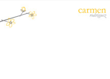 Flower Folie - Duplex Personalized Stationery, by Twig & Fig