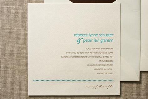 Simple Dots Wedding Invitations