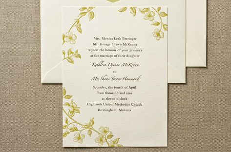 Dogwood Wedding Invitations