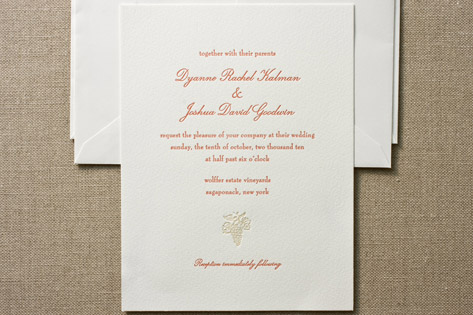 Grapes Wedding Invitations