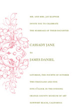 Cassady Wedding Invitations, by Wiley Valentine