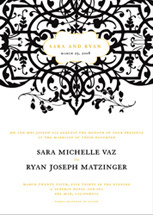 Matzinger Wedding Invitations, by Wiley Valentine
