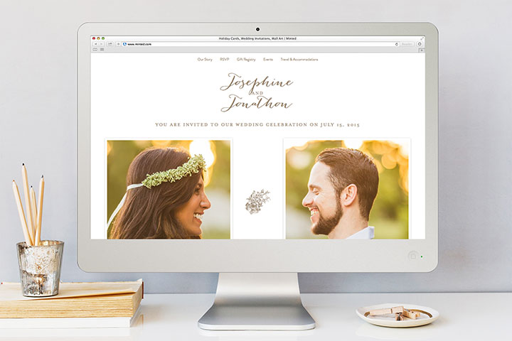 wedding website sample