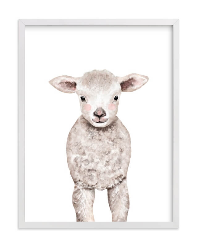 Baby Animal Sheep Art Print