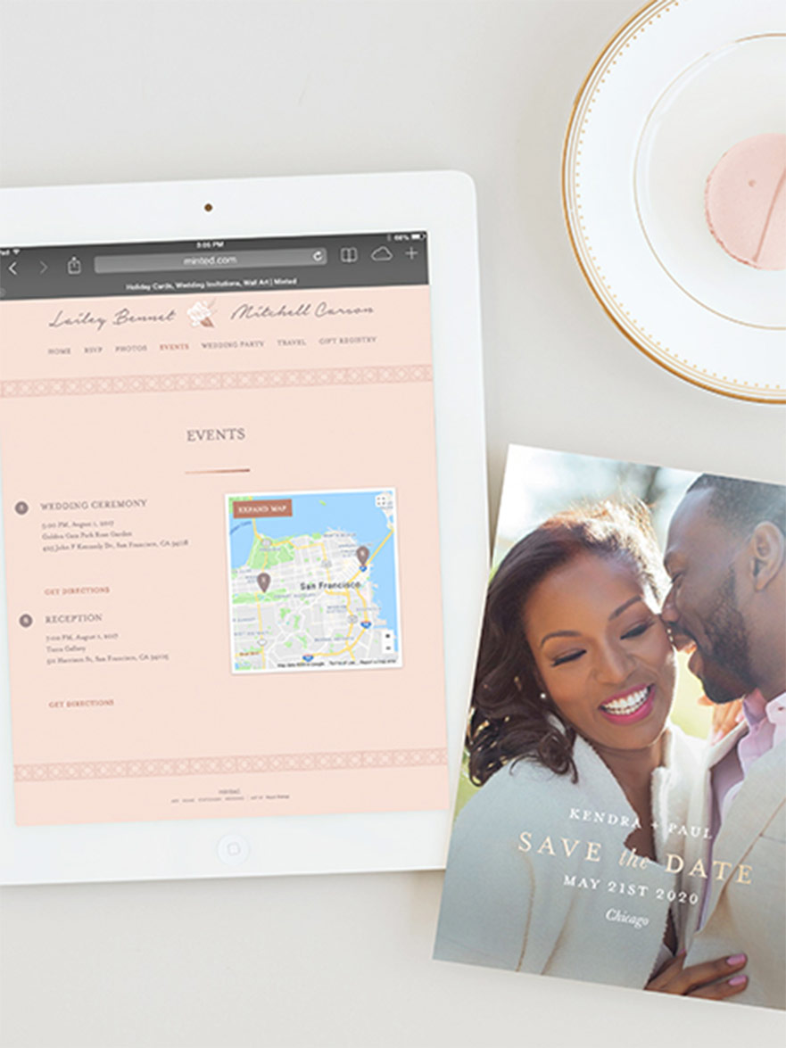 How To Build And Create A Wedding Website Minted