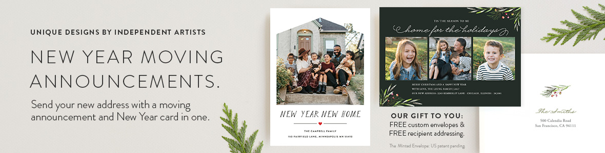 Holiday Moving Announcements | Minted