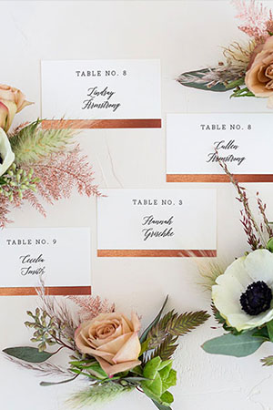 Wedding place cards