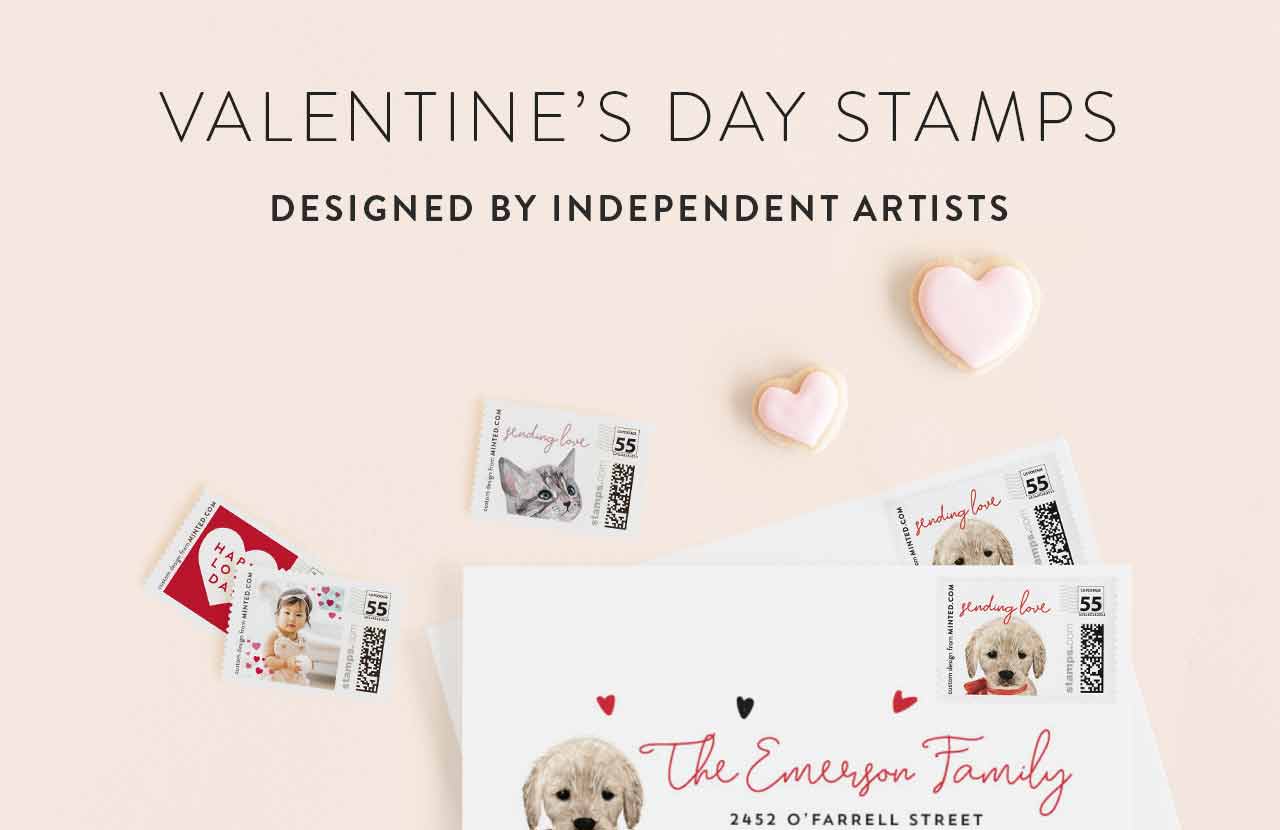 Valentine's Day Stamps Minted