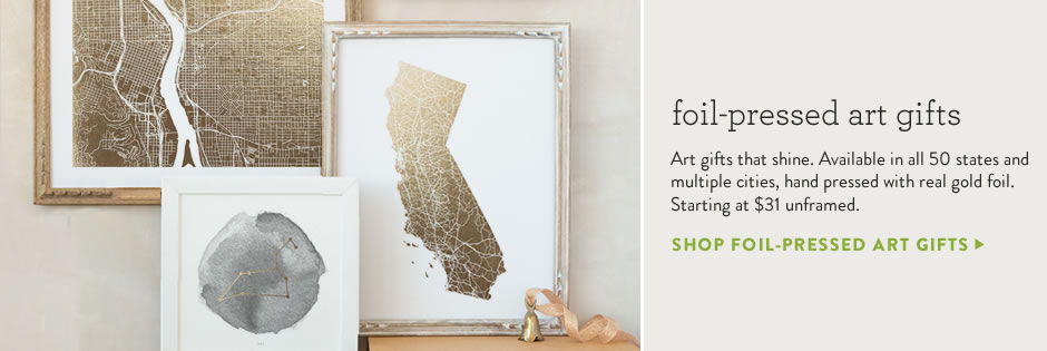 foil wall art gifts