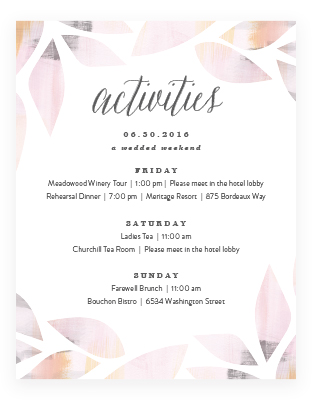 Activities Cards