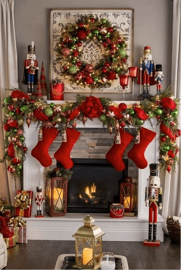 Christmas Decorating Fireplace Mantel Photos I Am Chris   Christmas Mantel Ideas Lp Image 1 