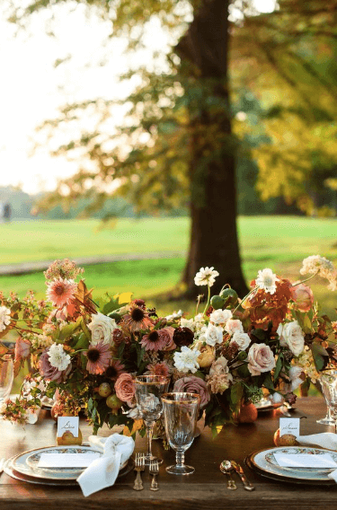 Fall wedding flowers