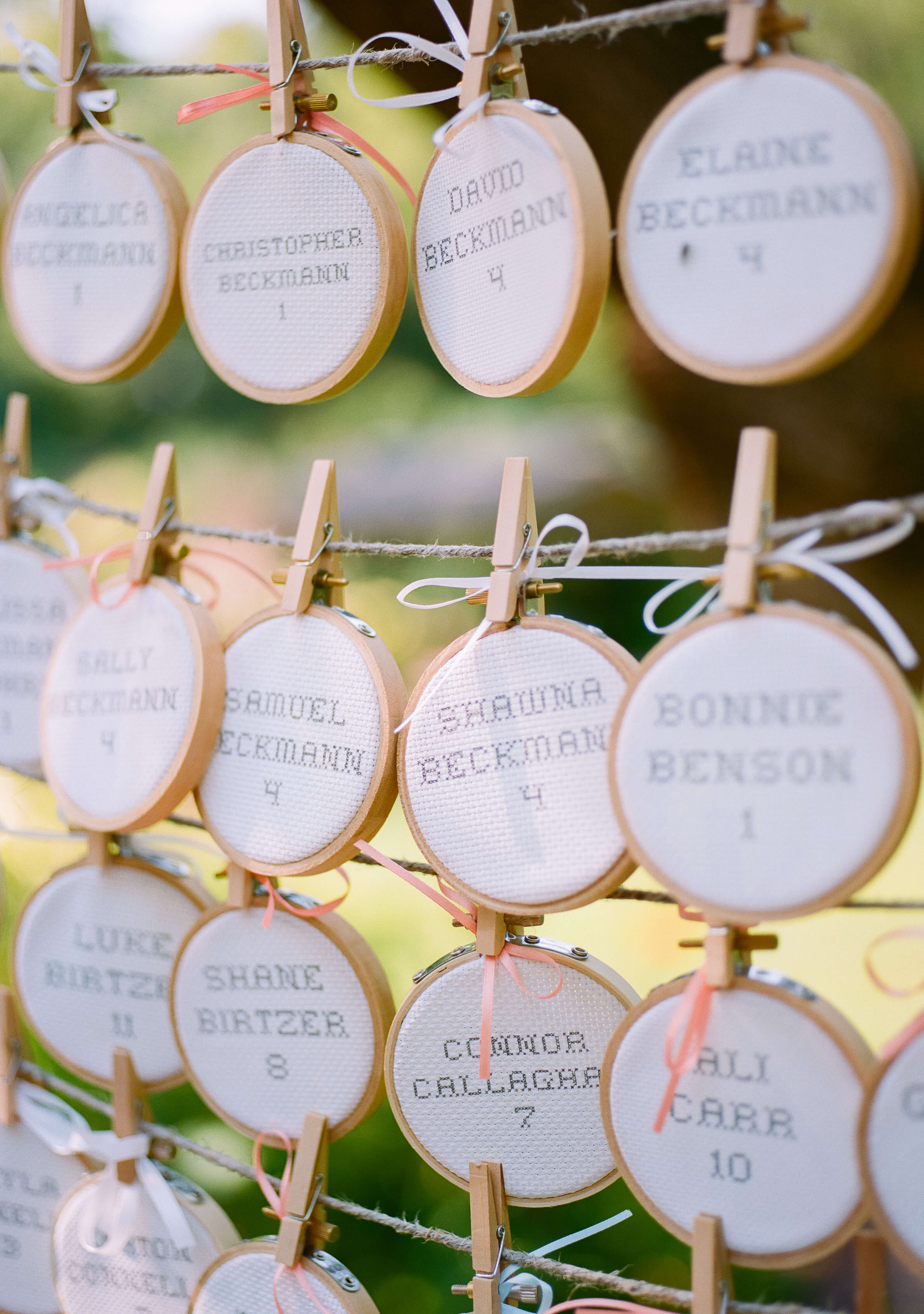 Embroidery Hoop Seating Display